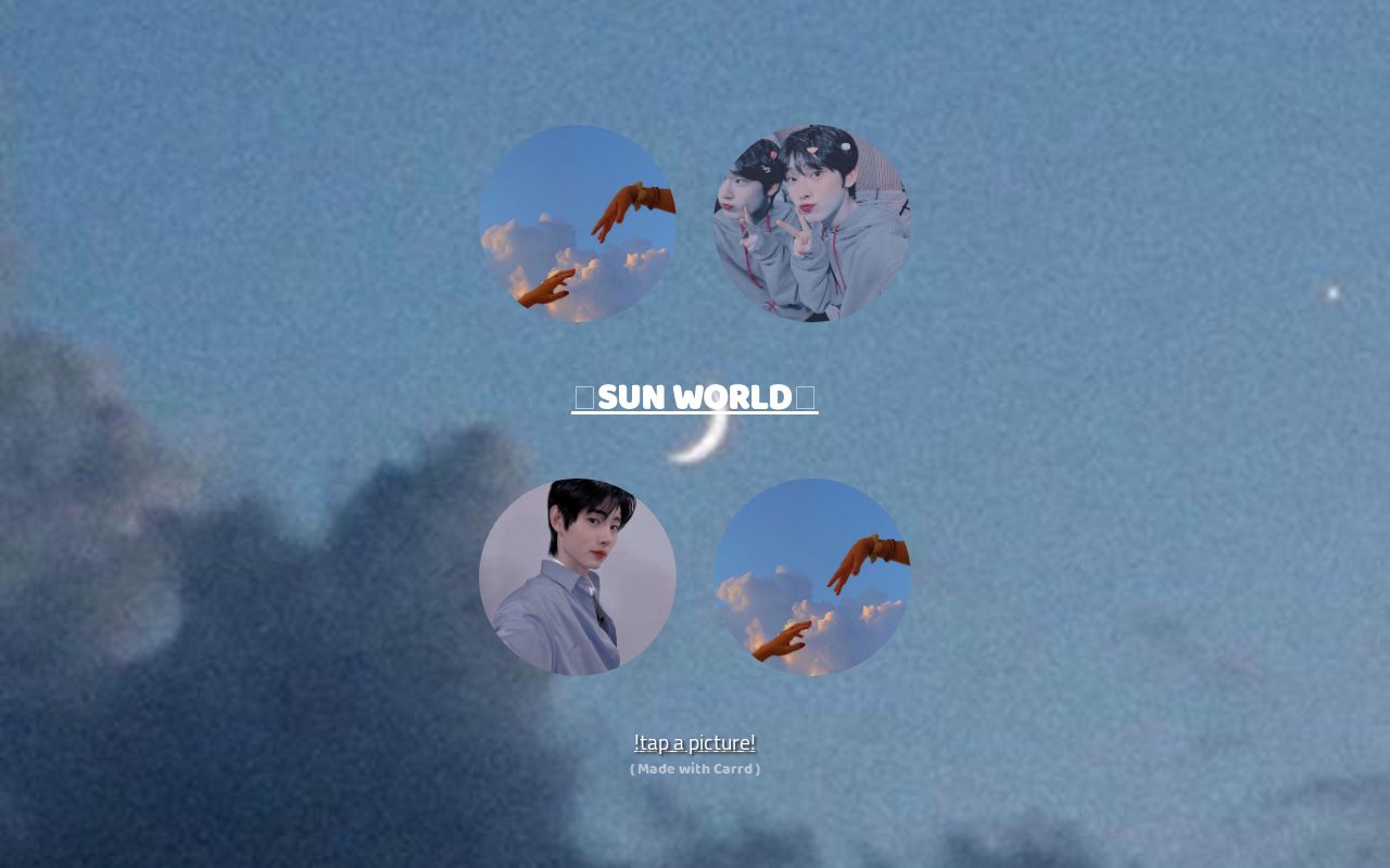 Carrd profile picture for @sundays